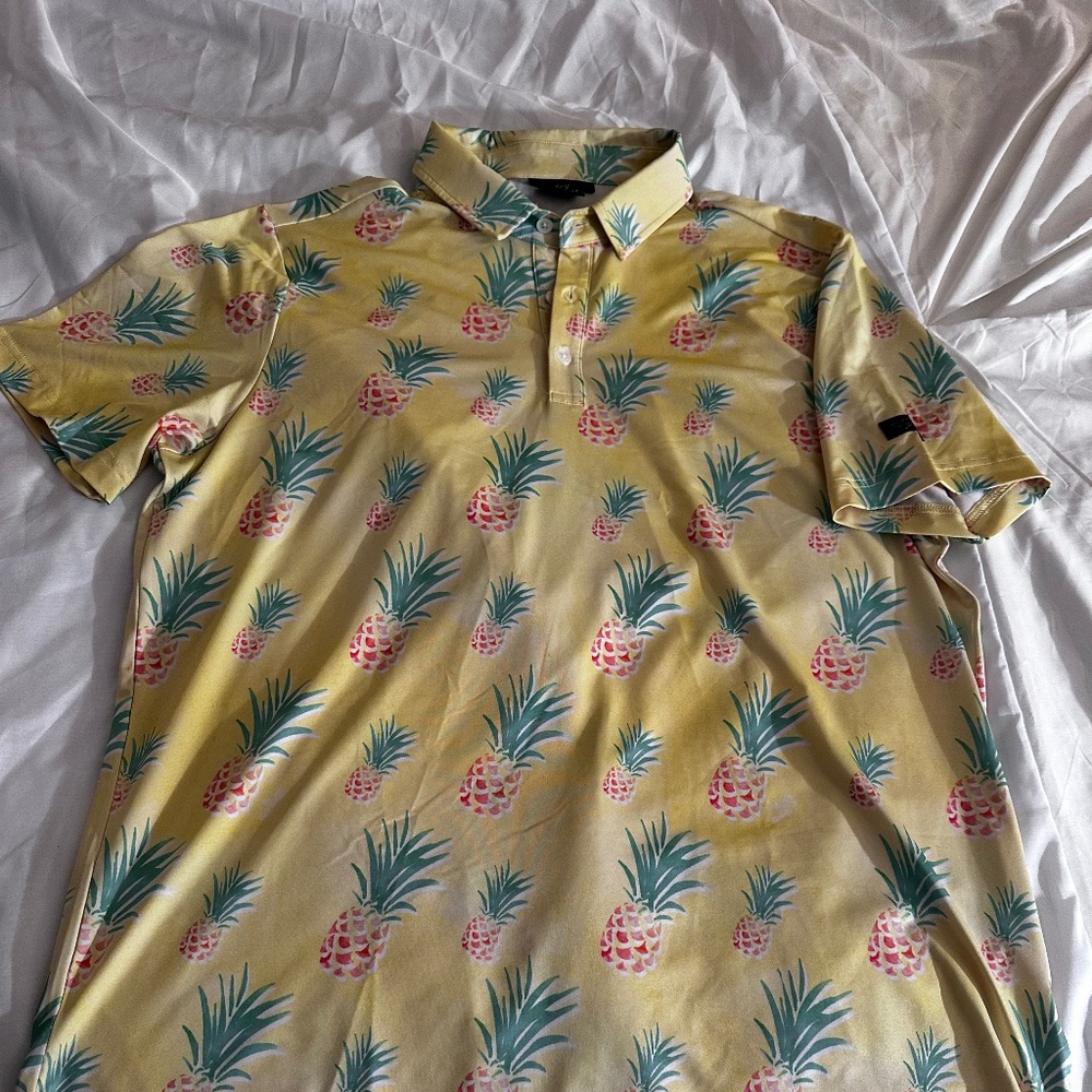 Pineapple golf shirt